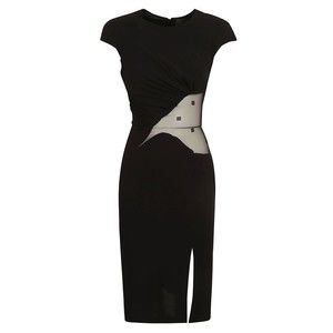 Givenchy Fitted Black Dress With Twist Detail - NWT